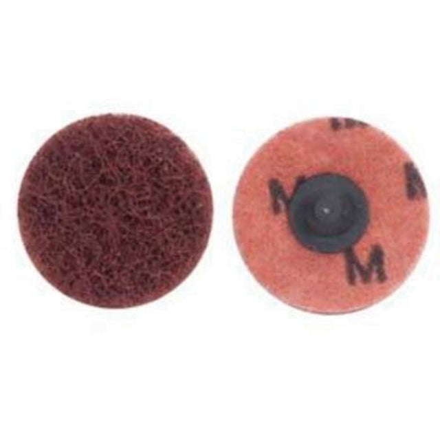 Quick-Change Buffing Disc, 2" Dia., Medium Grit, Aluminum Oxide
