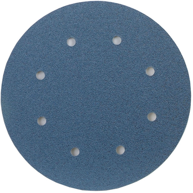 BlueFire® Hook and Loop Disc, 8" Dia., 80 Grit, Zirconia Alumina