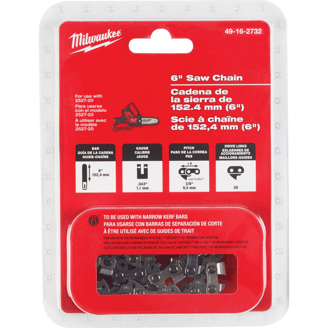 M12 Fuel™ Hatchet™ 6" Saw Chain