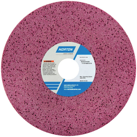 Tool Room Wheel, Type 01, Aluminum Oxide, 8" x 1/2"