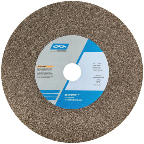 Bench and Pedestal Wheel, 14" x 2", 1-1/2" Arbor, 1, Aluminum Oxide