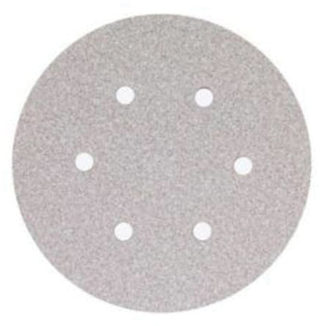 Paper Hook & Loop Vacuum Discs, 6" Dia., 80 Grit, Aluminum Oxide, B-Weight