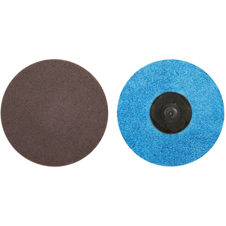 Quick-Change Cloth Disc, 3" Dia., 50 Grit, Aluminum Oxide
