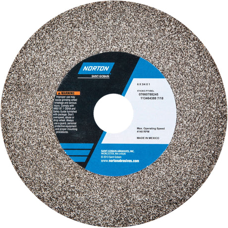 Bench Grinding Wheels - Gemini, 6" x 3/4", 1" Arbor, Aluminum Oxide