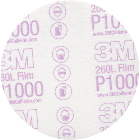 Hookit™ Finishing Film Disc, 5" Dia., P1000 Grit, Aluminum Oxide