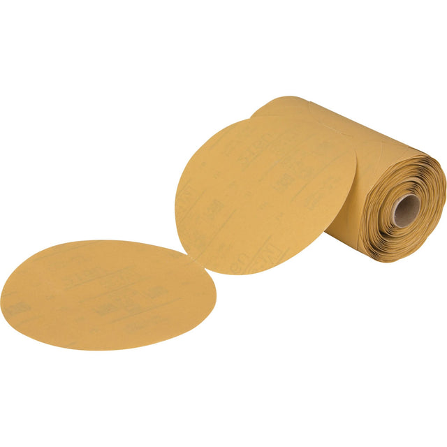Stikit™ 216U Gold Paper Disc Roll, 6" Dia., P360 Grit, Aluminum Oxide