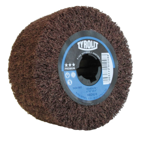 Pro-Line Surface Conditioning Drum, 4" Dia. x 2" W, 3/4" Arbor, Medium Grit, Aluminum Oxide