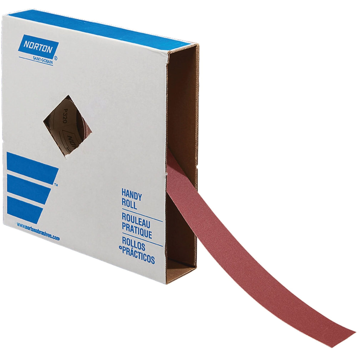 Metal Sanding Roll, Aluminum Oxide, 2" W x 150' L, 320 Grit