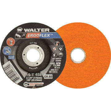 Ergoflex™ Grinding Wheel, 4-1/2" x 1/4", 7/8" Arbor, Aluminum Oxide, Type 29