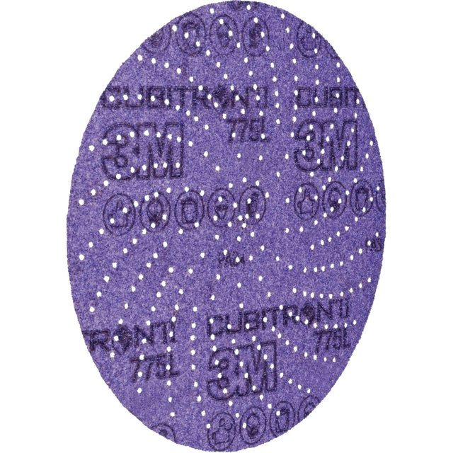 Cubitron™ II Hookit™ Film Disc 775L, 5" Dia., 320+ Grit, Ceramic, F-Weight
