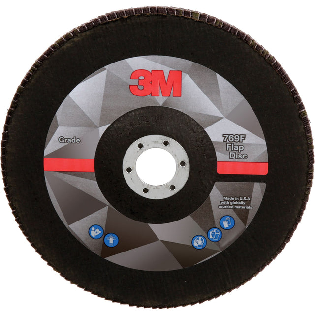 769F Quick Change Flap Disc, 7" x 7/8", Type 27, 80+ Grit, Aluminum Oxide/Ceramic