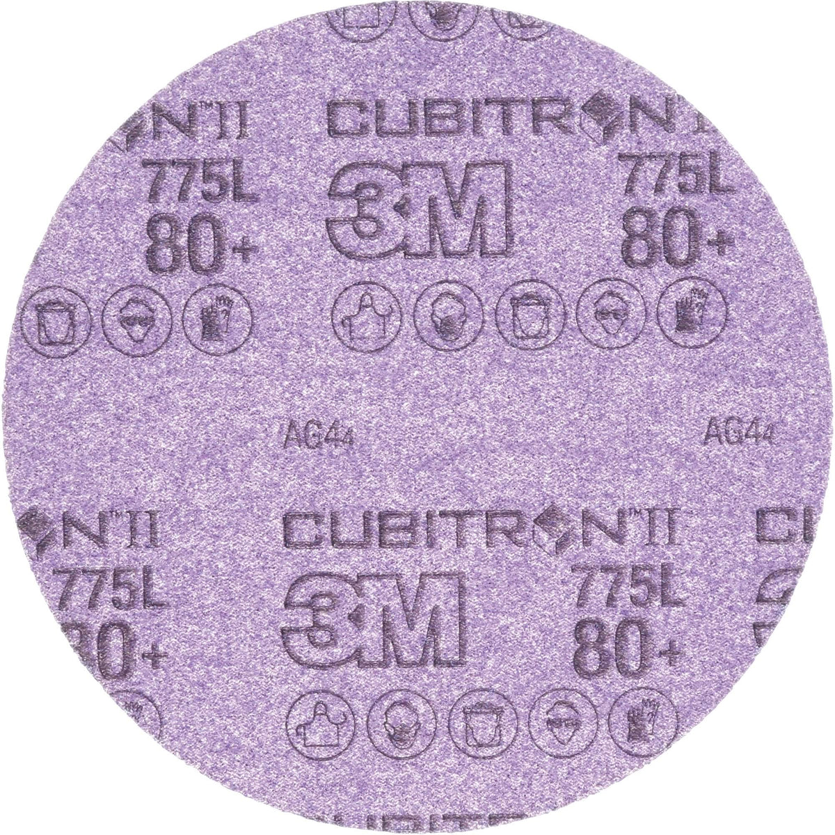 Cubitron™ II Hookit™ 775L Film Disc, 5" Dia., 80+ Grit, Ceramic, 3 mils