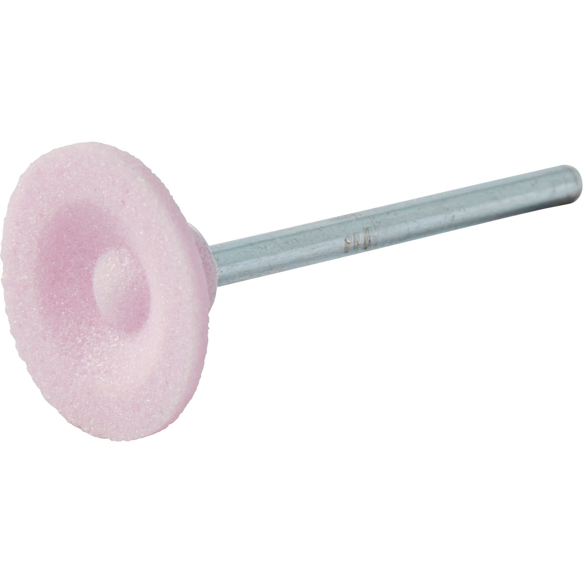 Vitrified Bond Mounted Point, B81, Aluminum Oxide, 3/4" Dia., 3/16" L, 80 Grit