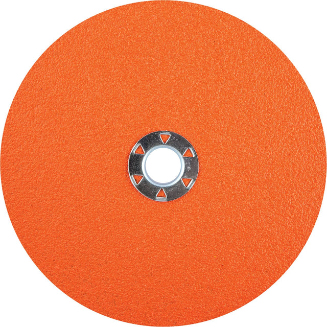 Blaze®X F970 Speed-Change Locking Fibre Disc, Ceramic Alumina, 80, 7" Dia x 5/8"-11 Arbor