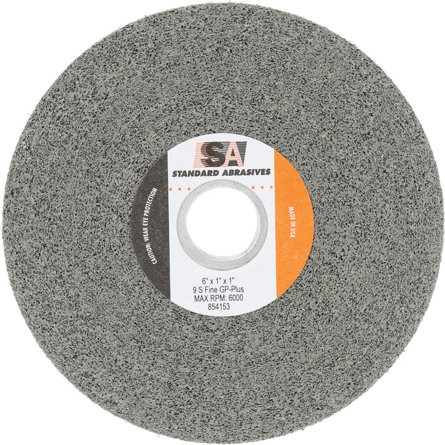 Standard Abrasives™ General Purpose Plus Wheel, 6" x 1", 1" Arbor, Silicon Carbide