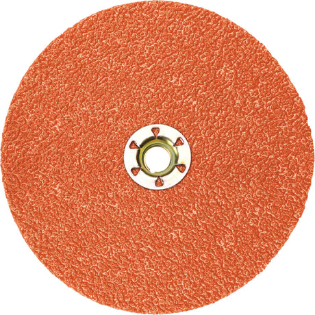 Quick-Change Fibre Disc, Ceramic Grain, 120, 7" Dia
