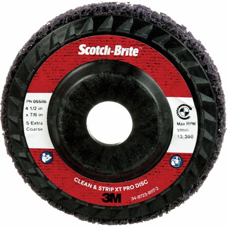 Scotch-Brite™ Clean and Strip XT Pro Disc XO-DC, 4-1/2" Dia., Extra Coarse Grit, Silicon Carbide