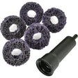 Scotch-Brite™ Roloc™ Pro Brake Hub Cleaning Disc Kit, Extra Coarse Grit, Silicon Carbide