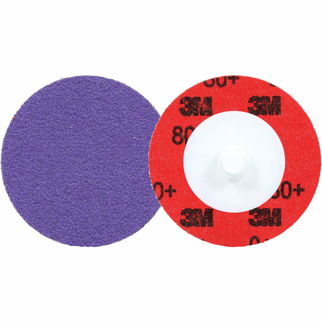 Cubitron™ 3 Roloc™ Durable Edge Disc 1184F, 2" Dia., 80+ Grit, Ceramic