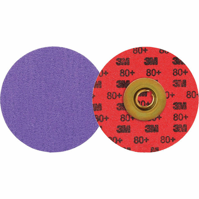 Cubitron™ 3 Roloc™ Durable Edge Disc 1184F, 3" Dia., 80+ Grit, Ceramic