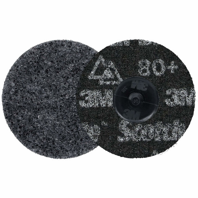 Scotch-Brite™ Roloc™ Precision Heavy Duty Surface Conditioning Disc, HD-DR, 3" Dia., 80+ Grit, Ceramic