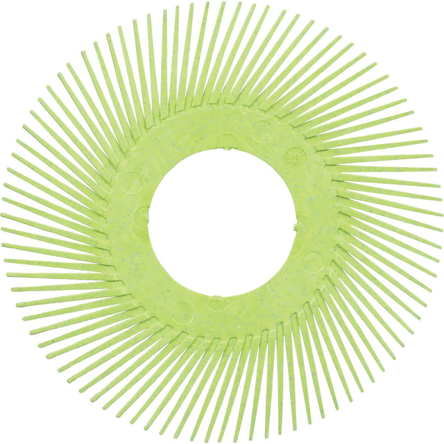 Scotch-Brite™ Type A Precision Radial Bristle Brush PN-RB without Adapter, Ceramic, 50+ Grit, 6" Dia.