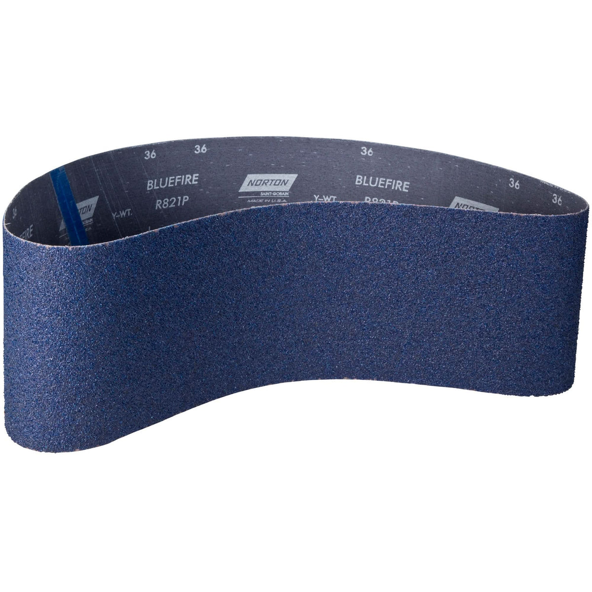 BlueFire® Narrow Benchstand Sanding Belt, 6" W x 48" L, Zirconia Alumina, 50 Grit