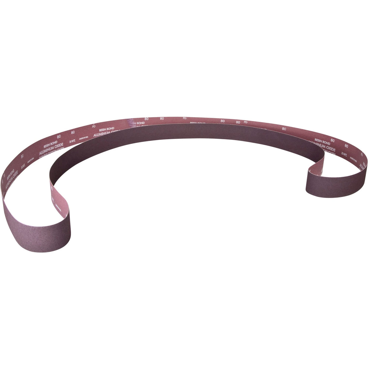 Metalite® Narrow Backstand Sanding Belt, 3" W x 132" L, Aluminum Oxide, 36 Grit