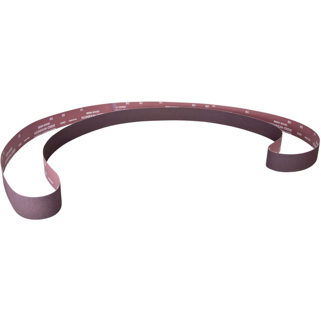 Metalite® Narrow Backstand Sanding Belt, 3" W x 132" L, Aluminum Oxide, 60 Grit