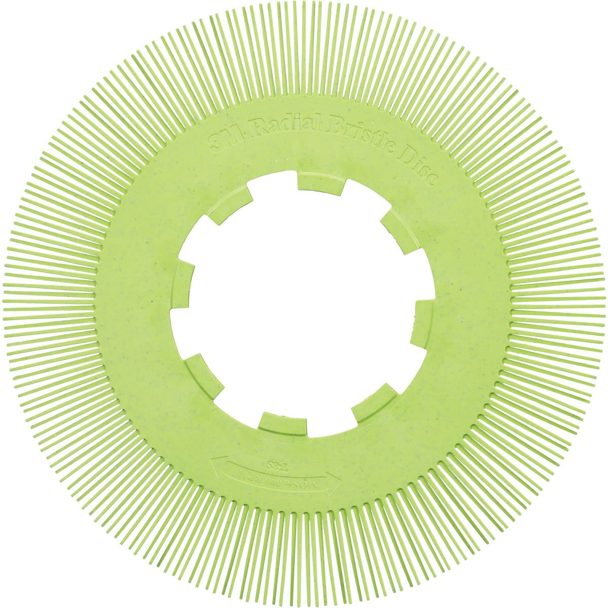 Scotch-Brite™ Type S Precision Radial Bristle Brush PN-RB without Adapter, Ceramic, 50+ Grit, 8" Dia.