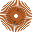 Scotch-Brite™ Type A Precision Radial Bristle Brush PN-RB, Ceramic, 80+ Grit, 3" Dia.