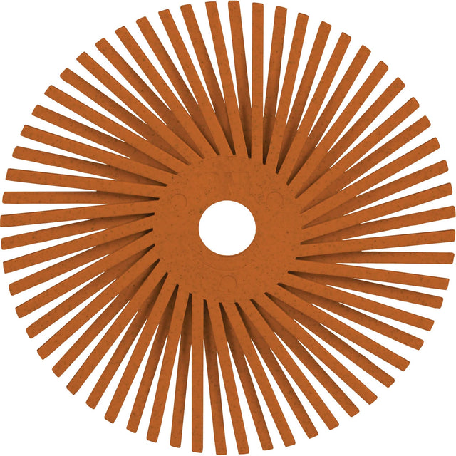 Scotch-Brite™ Type A Precision Radial Bristle Brush PN-RB, Ceramic, 80+ Grit, 3" Dia.