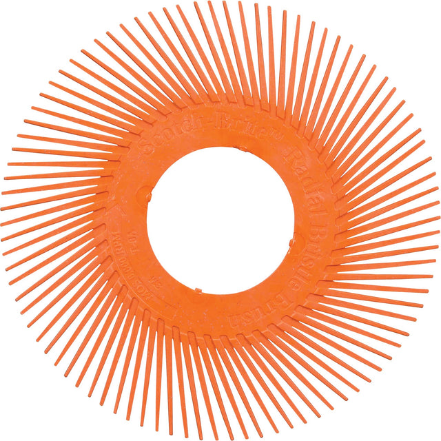 Scotch-Brite™ Type C Precision Radial Bristle Brush PN-RB without Adapter, Ceramic, 80+ Grit, 7-5/8" Dia.