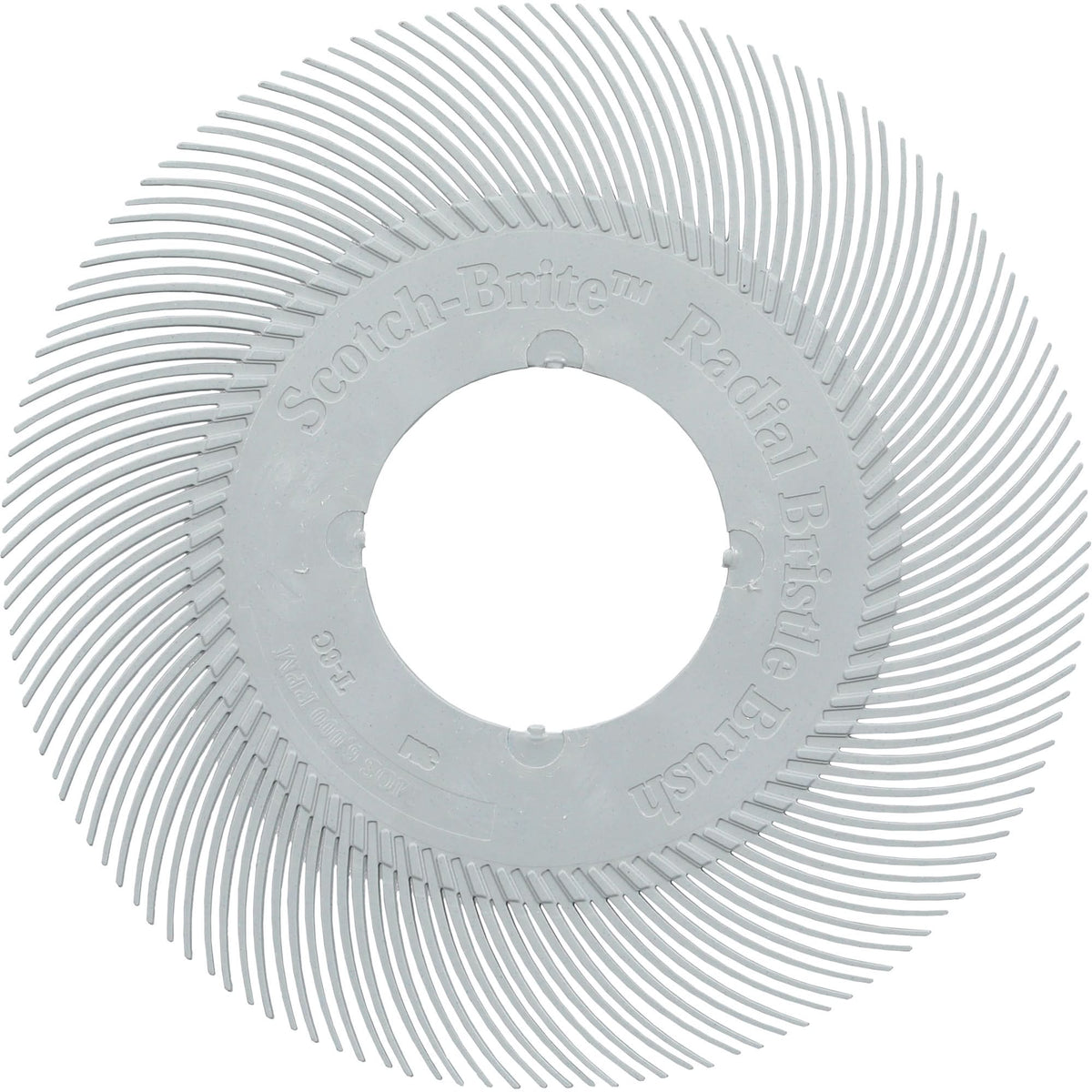 Scotch-Brite™ Type C Precision Radial Bristle Brush PN-RB without Adapter, Ceramic, 120+ Grit, 7-5/8" Dia.