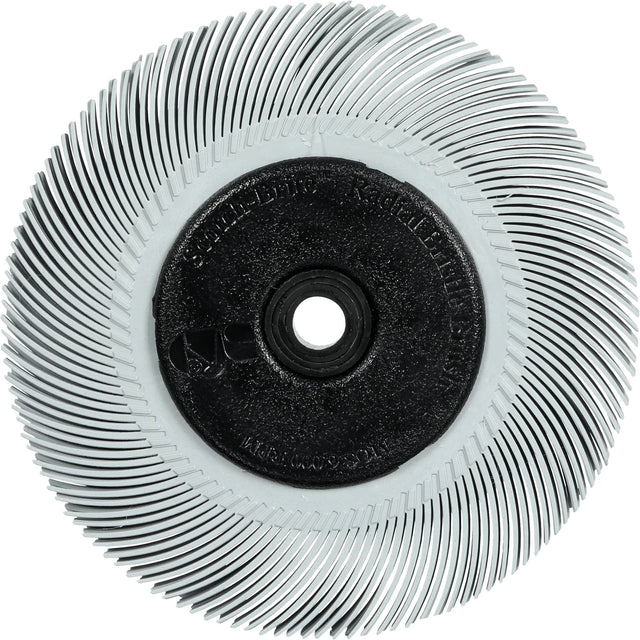 Scotch-Brite™ Type C Precision Radial Bristle Brush PN-RB with Adapter, Ceramic, 120+ Grit, 6" Dia.