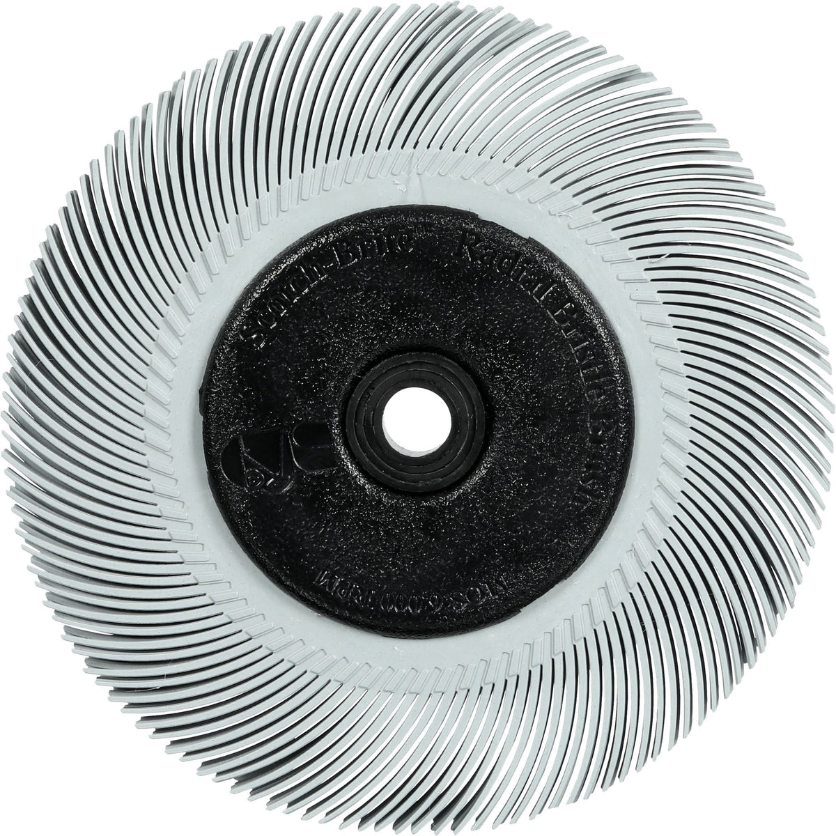 Scotch-Brite™ Type C Precision Radial Bristle Brush PN-RB with Flange, Ceramic, 120+ Grit, 7-5/8" Dia.