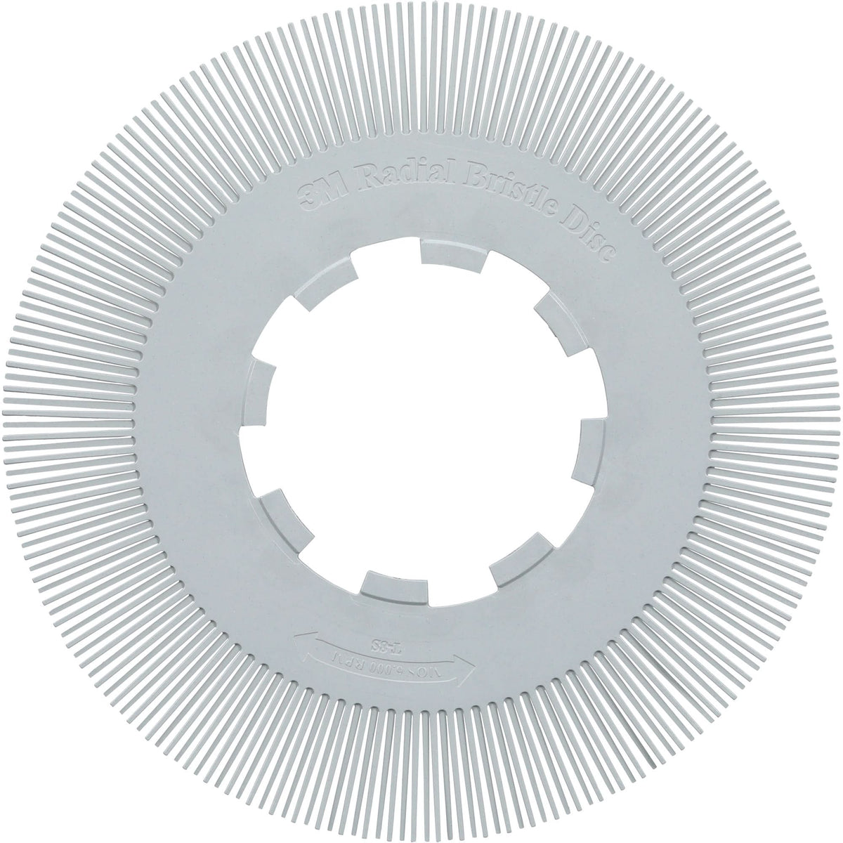 Scotch-Brite™ Type S Precision Radial Bristle Brush PN-RB without Adapter, Ceramic, 120+ Grit, 8" Dia.