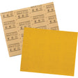 Gold Abrasive Sheet 12544, 9" x 11", 220 Grit, Aluminum Oxide