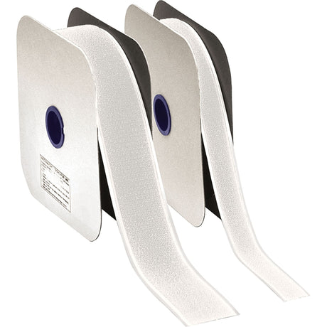 Fastener, Hook, 10 yds x 3/4", Adhesive, White