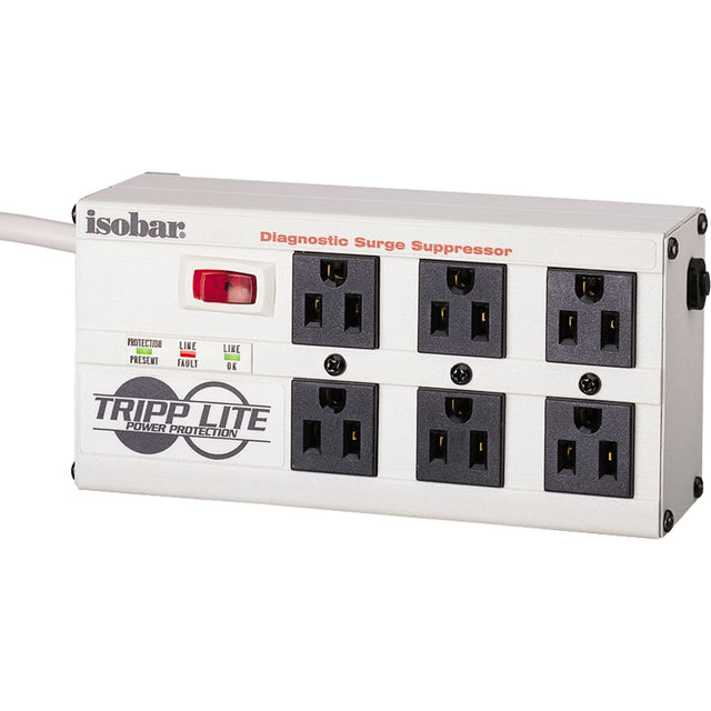 Isobar® Premium Surge Suppressors, 6 Outlets, 2850 J, 1440 W, 6' Cord