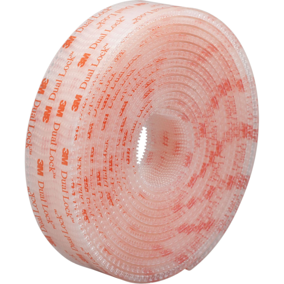 Dual Lock™ Reclosable Fastener, Self-Mating, 50 yds x 1/2", Adhesive, Clear