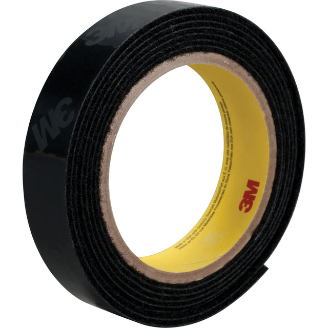 Flame-Resistant Fastener, Loop, 50 yds x 3/4", Adhesive, Black