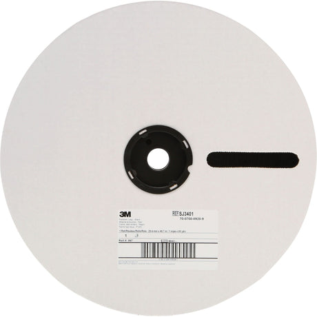 Plasticizer Resistant Fastener, Loop, 50 yds x 1", Adhesive, Black