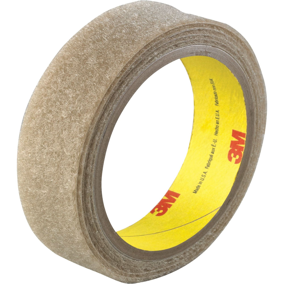 Flame-Resistant Fastener, Hook, 50 yds x 1", Sew-On, Beige