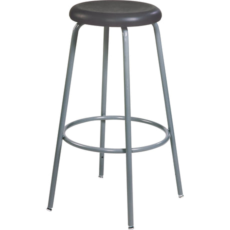 500 Series Stool, Stationary, Adjustable, 20" - 28", Polyurethane Seat, Black