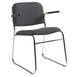 Chair, Fabric, 30" High, 200 lbs. Capacity, Black