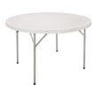 Folding Table, Round, 60" L x 60" W, Polyethylene, White