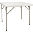Folding Table, Square, 34" L x 34" W, Polyethylene, White