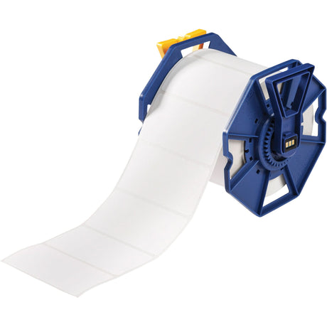 UL Approved Permanent Adhesive Labels, Polyester, 4" L x 2" H, White