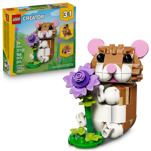 31376 Cute Hamster with a Flower (Case of 5)